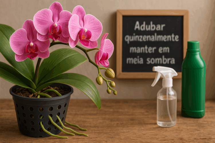 Como cuidar de orquídeas em vasos de plástico