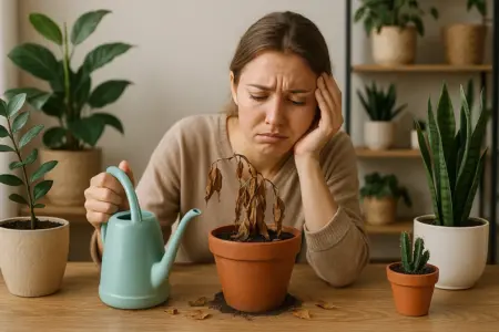 erros comuns que matam suas plantas dentro de casa