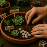 montar um jardim de suculentas do zero