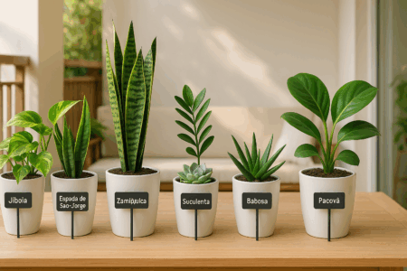 plantas fáceis de cuidar para iniciantes em jardinagem