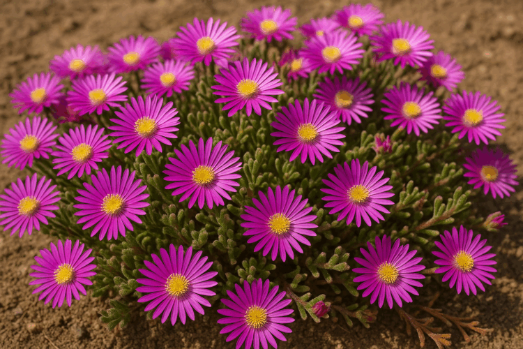 Drosanthemum floribundum: beleza exótica, flor do deserto e fácil de cuidar