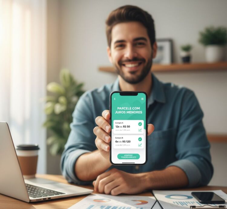 parcelar suas compras no cartão com juros menores