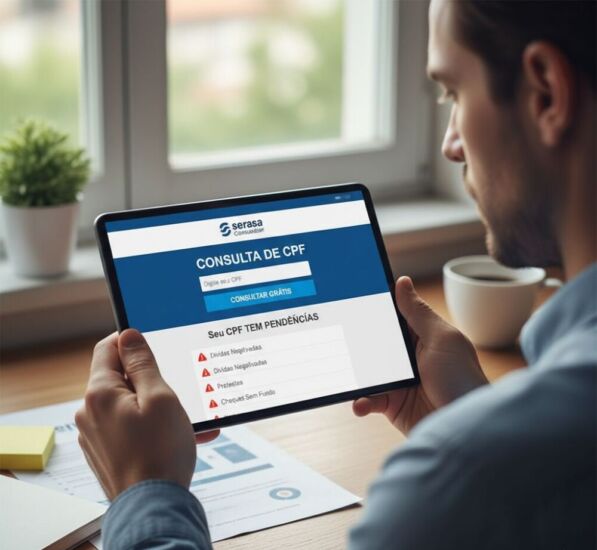 seu CPF aparece com pendências no Serasa