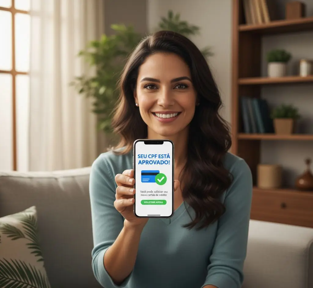 seu CPF está aprovado para receber um cartão de crédito