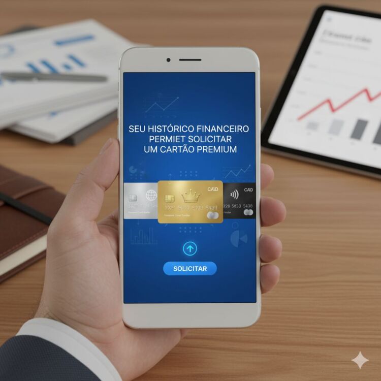 seu histórico financeiro permite solicitar um cartão premium