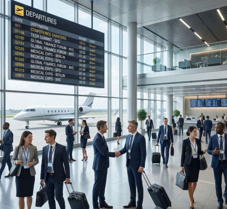 Voos para Conferências e Eventos